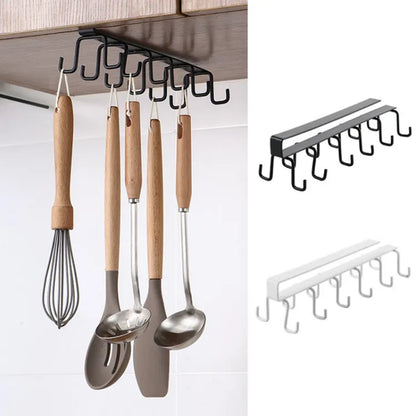10 hooks Mug Cups Wine Glasses Storage