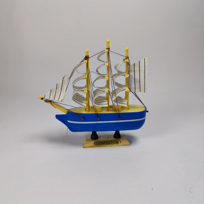 Wooden Sailing Boats Ship Model | Handcrafted Boat Home Decoration - Large