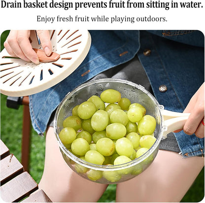 Multi-Functional Vegetable & Fruit Cleaning Basket | Folding Drainage & Storage Box | Fresh-Keeping Kitchen Filter Container