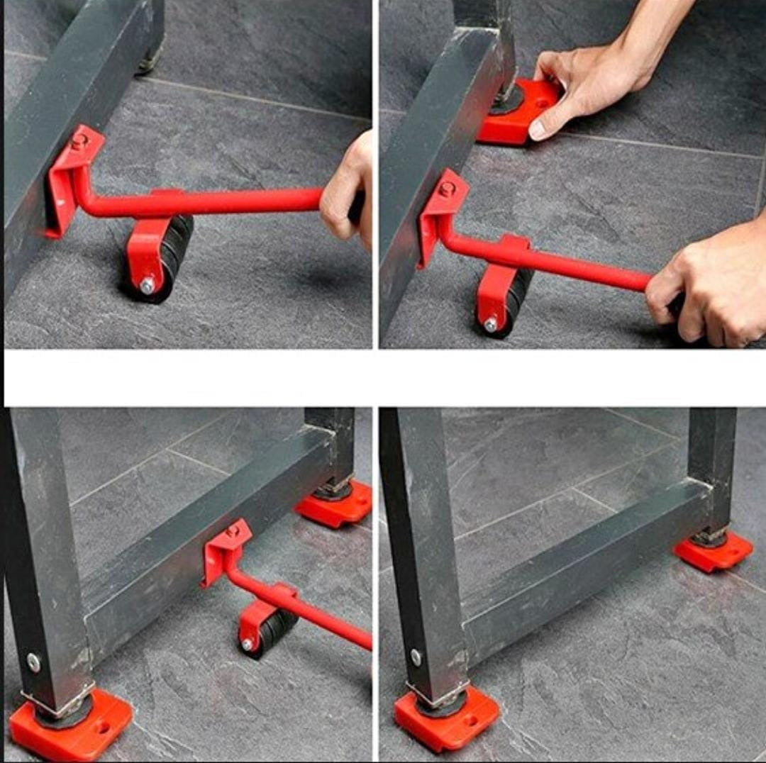 Furniture Lifter Mover Tool Set – Heavy-Duty Furniture Moving Rollers