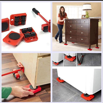 Furniture Lifter Mover Tool Set – Heavy-Duty Furniture Moving Rollers