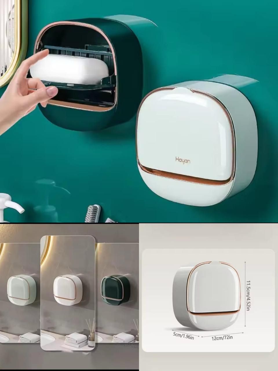 Luxury Soap Holder With Drain Tray