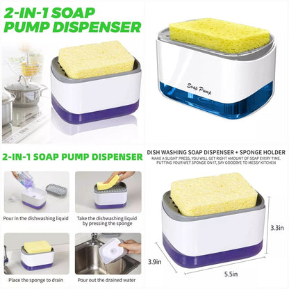 New Soap Pump Dispenser with Sponge