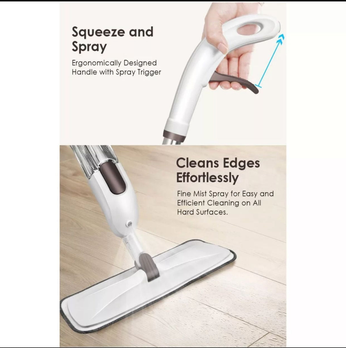 Magic Spray Flat Mop – Effortless Cleaning And Shiny Clean Floors