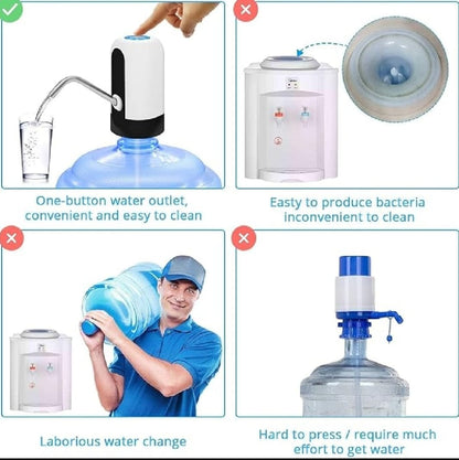 Automatic Electric Water Bottle Pump Dispenser With USB Rechargeable System