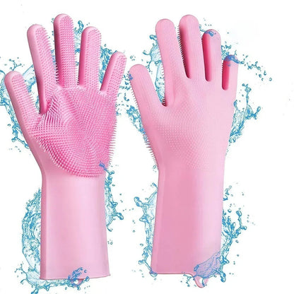 Magic Silicone Dish Washing Gloves