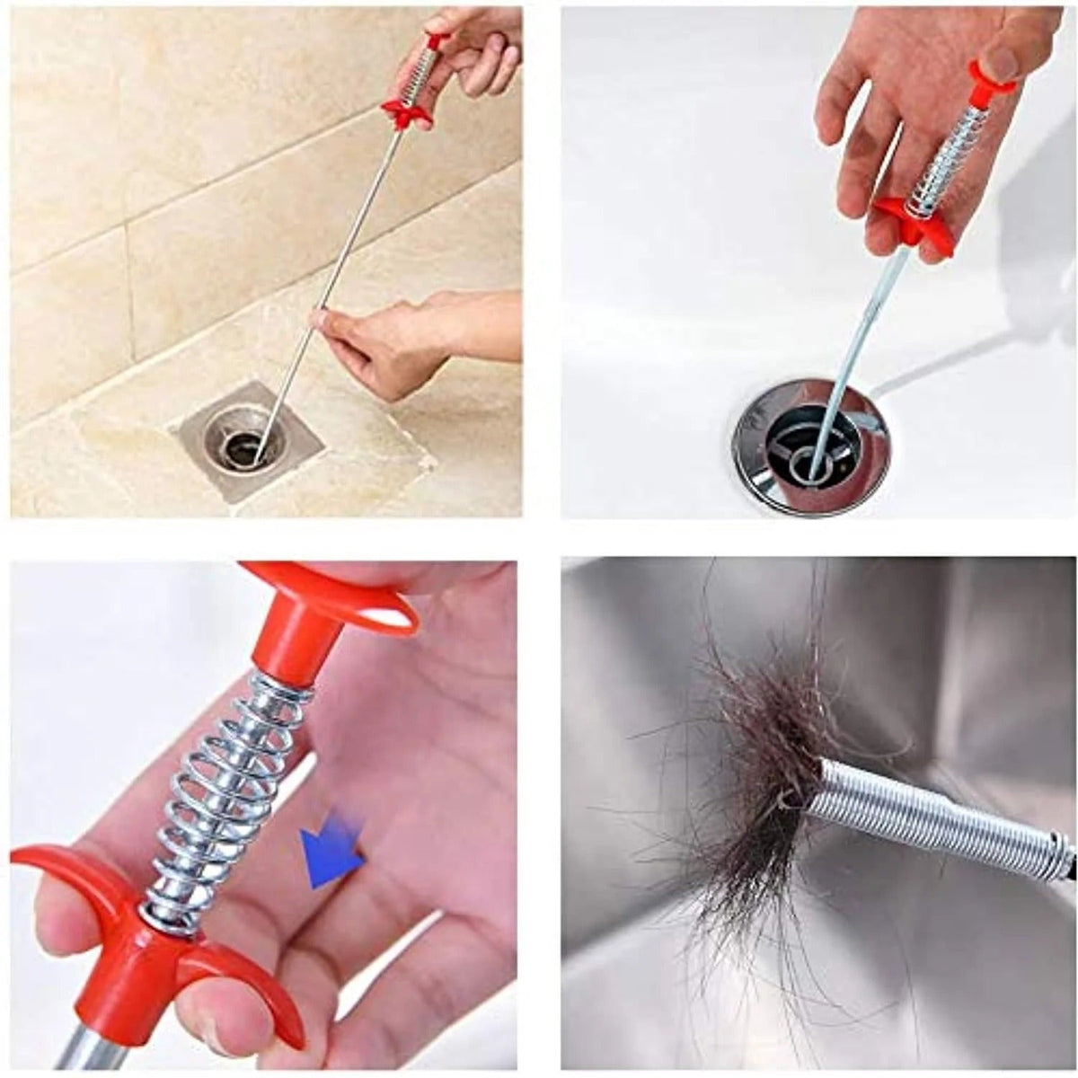 Metal Flexible 30cm Wire Brush Drain Cleaner