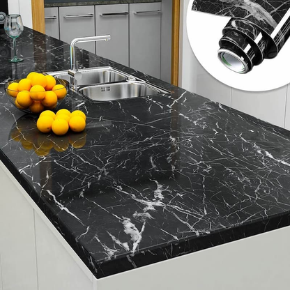 Self-Adhesive Marble Sheet for Kitchen – Waterproof & Oil-Resistant, 60 × 200 cm