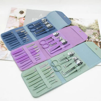 16-in-1 Stainless Steel Manicure & Pedicure Kit – Complete Nail & Grooming Set