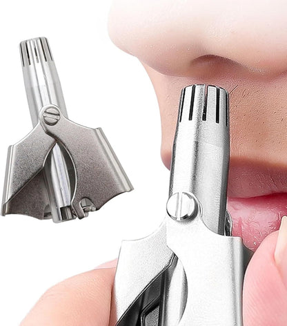 Stainless Steel Manual Nose Hair Trimmer – Safe & Precise Grooming