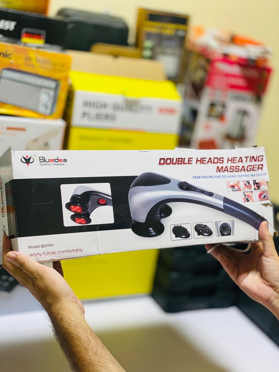 Double Head Heating Massager