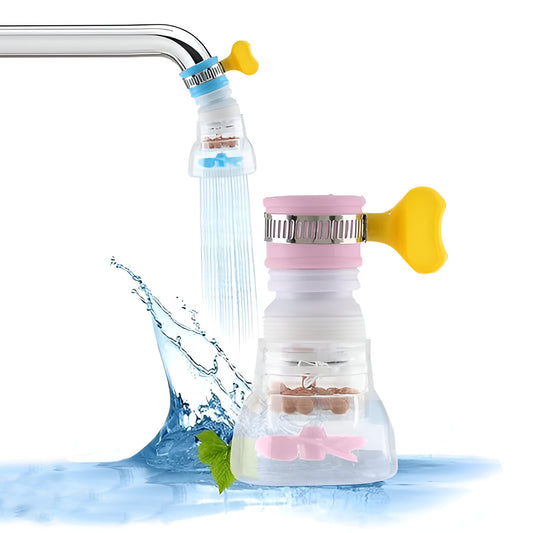 Kitchen Shower Splash Fan Faucet Water-saving Filter Shower Water Rotating Spray Regulator