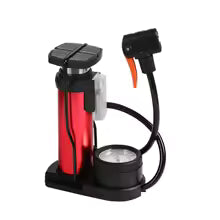 Foot And Hand Air Pump With Air Pressure Gauge