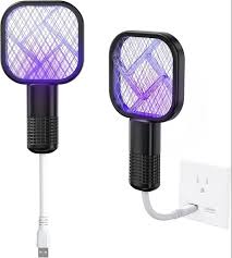 Mini USB Rechargeable Mosquito Racket With UV Light