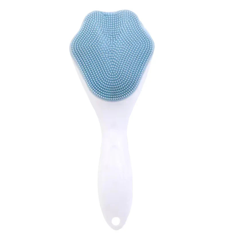 1 PCs Silicone Face Scrubber Exfoliating Brush, Manual Handheld Massager ,