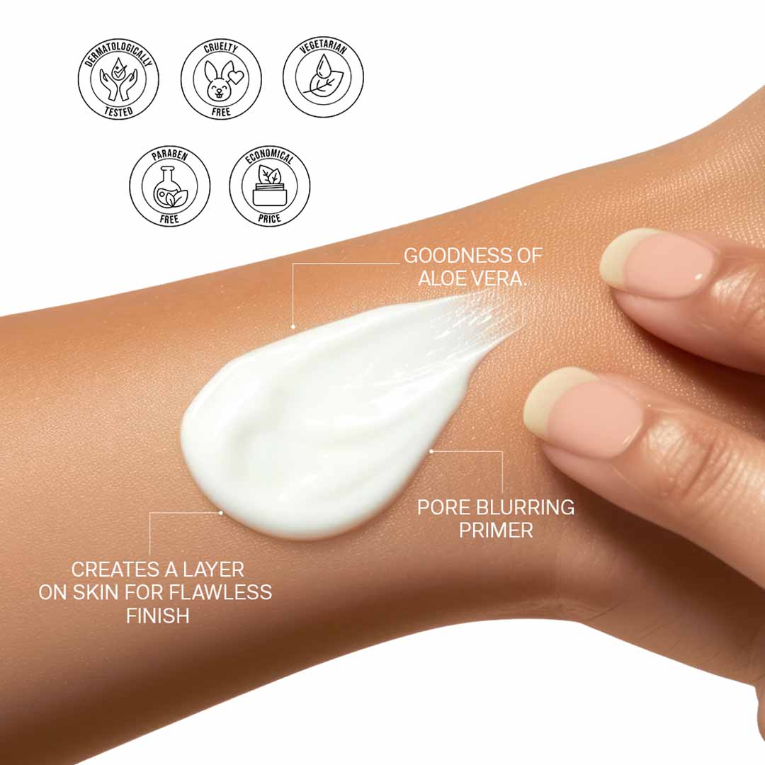 FLiCKA Silk Touch 3-in-1 Moisturizer & Primer – Lightweight Hydration, 120g